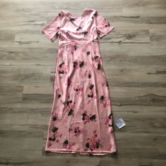 ASOS Pink Floral Asymmetrical Dress - Picture 7 of 10